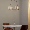 Cheap Lucea Lustre Ressa, Ø 59 cm, laiton ancien, à 4 lampes