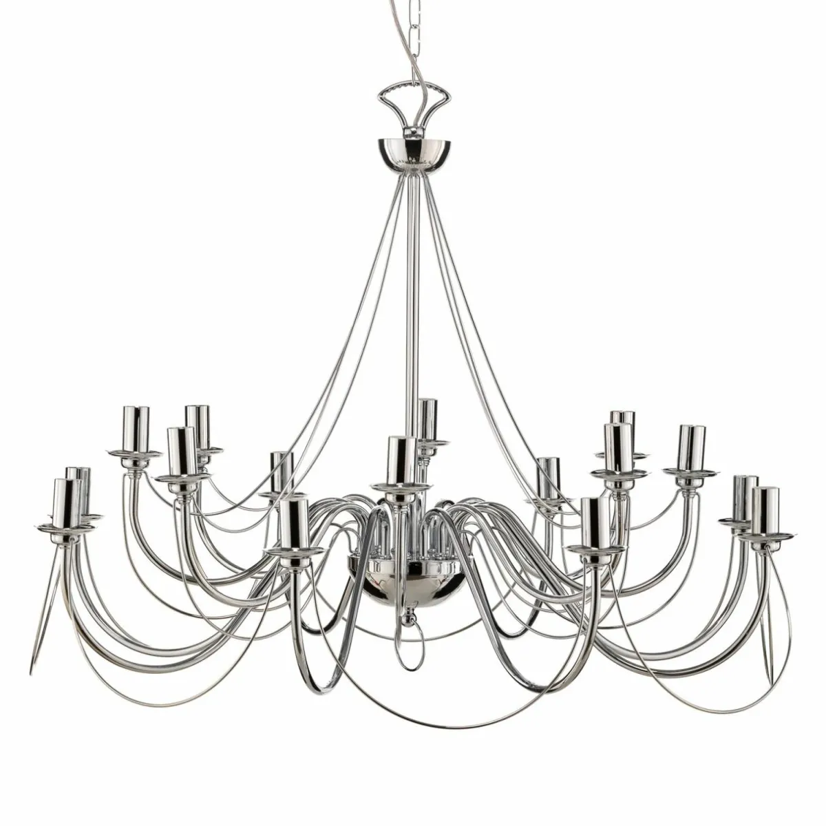 lustre_retro___lampes_chrom_4.webp Cheap Domiluce Lustre Retro, à 16 lampes, chromé