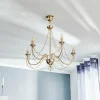 Best Domiluce Lustre Retro, à 5 lampes 75 cm, doré