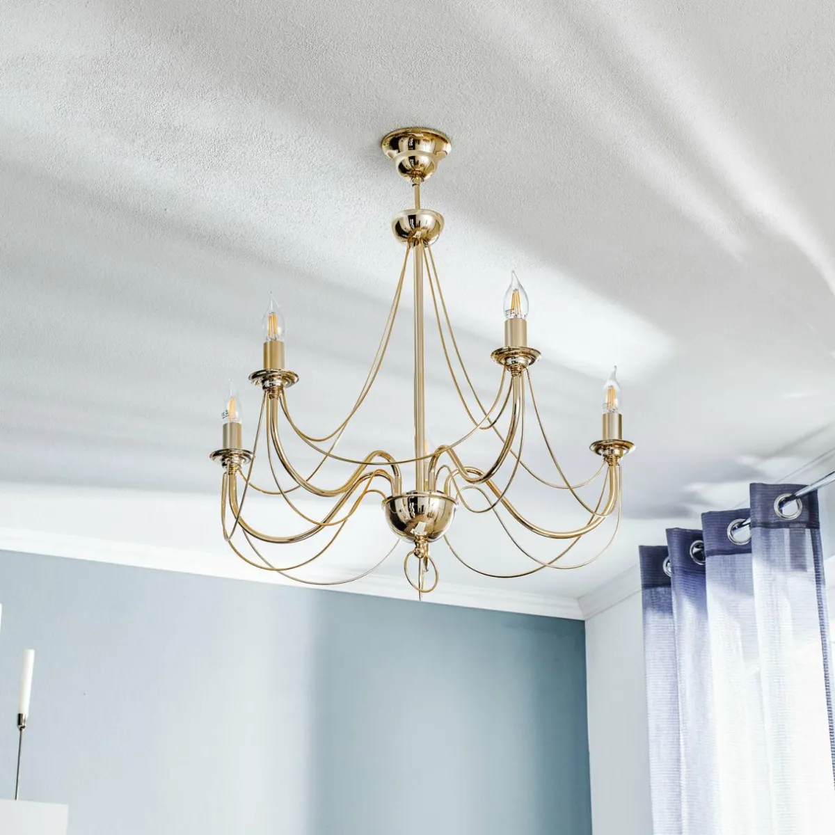 lustre_retro___lampes_cm_dor_0.webp Best Domiluce Lustre Retro, à 5 lampes 75 cm, doré
