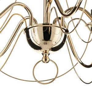 Best Domiluce Lustre Retro, à 5 lampes 75 cm, doré