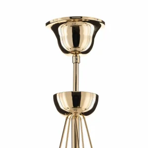 Best Domiluce Lustre Retro, à 5 lampes 75 cm, doré