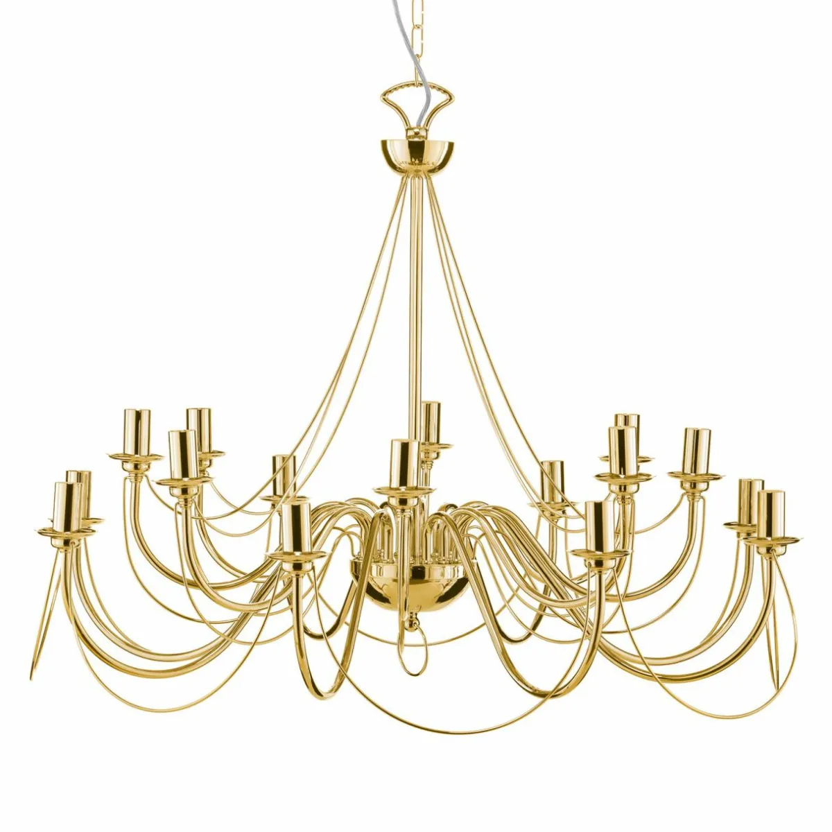 lustre_retro___lampes_dor_2.webp Fashion Domiluce Lustre Retro, à 16 lampes, doré