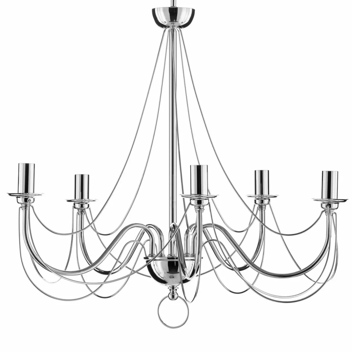 lustre_retro_moderne_en_argent_brillant_3.webp Online Domiluce Lustre Retro moderne en argenté brillant
