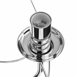 Online Domiluce Lustre Retro moderne en argenté brillant