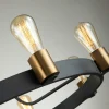 Shop Quintiesse Lustre Silas, noir, à huit lampes, Ø 82,9 cm