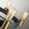 New Quintiesse Lustre Silas, noir, à six lampes, Ø 72,3 cm