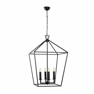 Clearance Opviq Lustre Till 13251, noir, métal, à 4 lampes