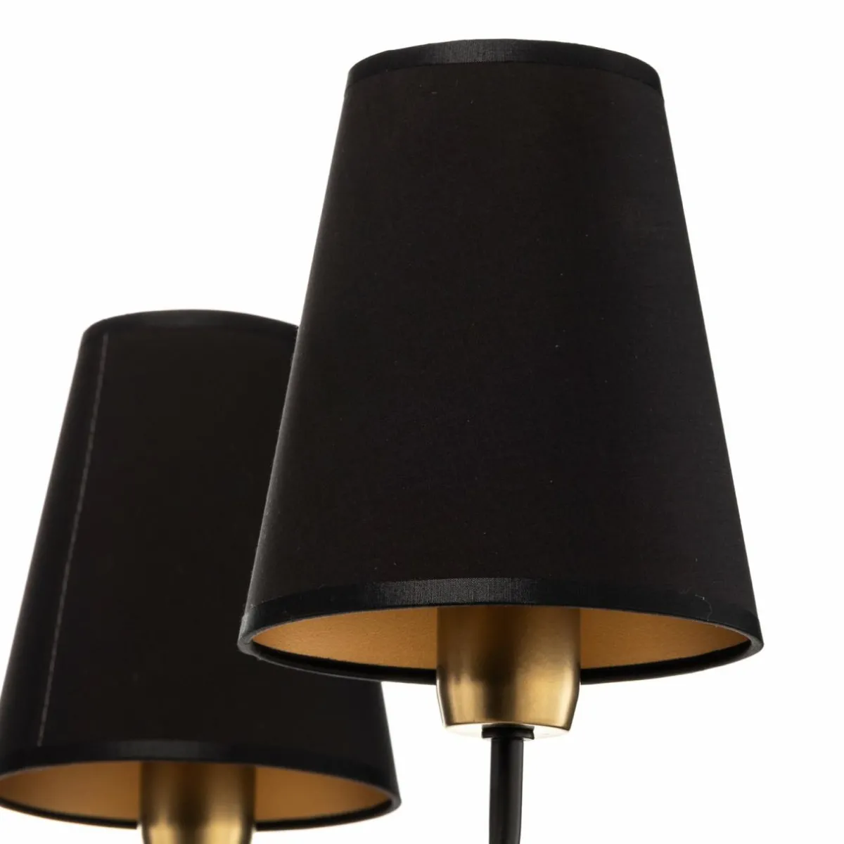 lustre_victoria_abatjour_tissu_noirdor_3.webp Online Eko-Light Lustre Victoria abat-jour tissu, noir/doré