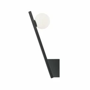 Shop Maytoni applique murale Kazmir, noir, hauteur 35 cm, métal