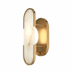 Clearance Maytoni applique murale Marmo, or, métal/pierre, hauteur 30,5 cm