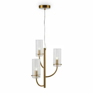 Best Sale Maytoni Arco suspension avec 3 abat-jour en verre