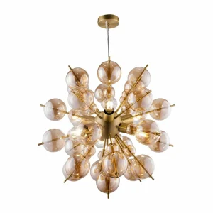 Clearance Maytoni Bolla suspension verre laiton/ambre