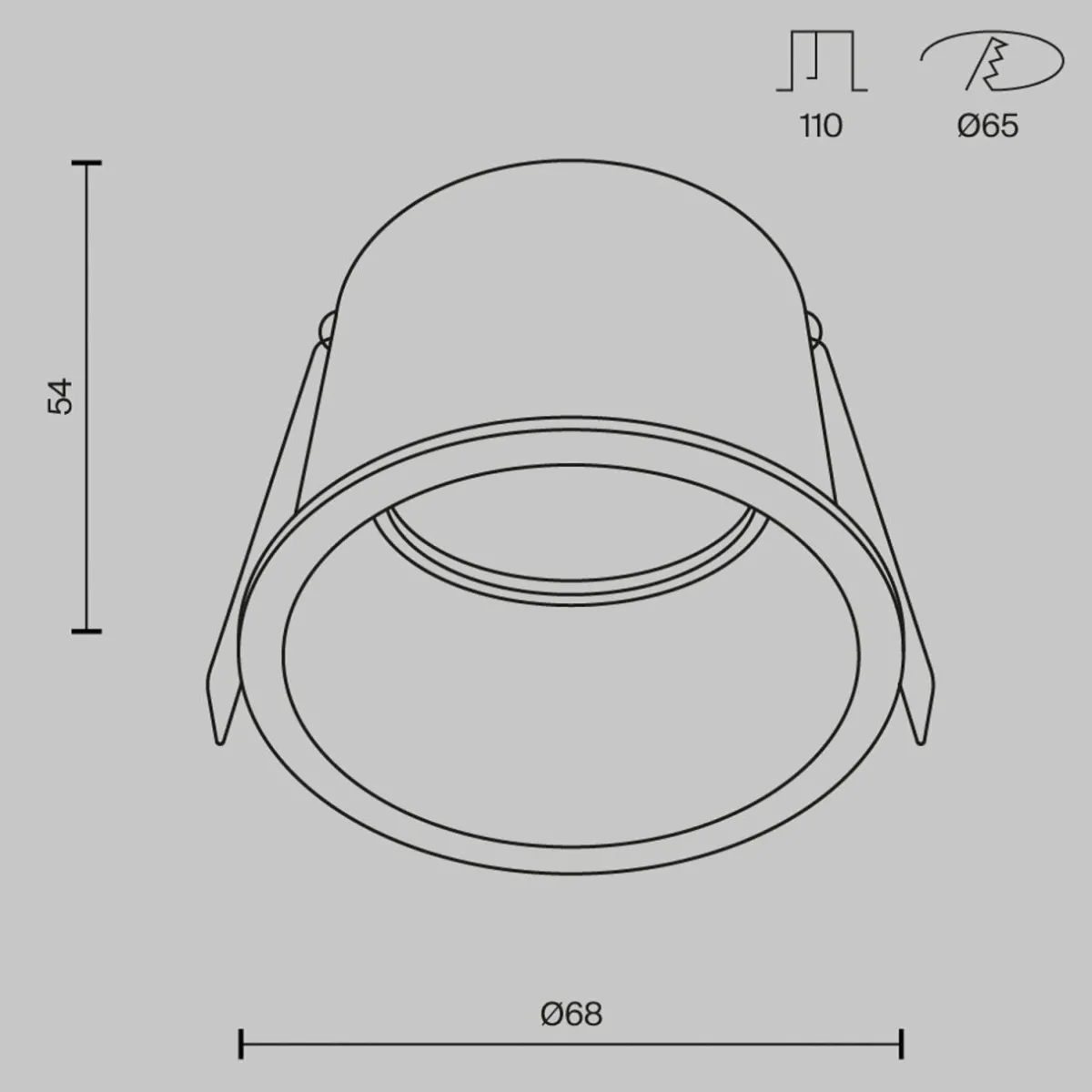 maytoni_downlight_encastr_reif_blancblanc___cm_aluminium_1.webp Cheap Maytoni downlight encastré Reif, blanc/blanc, Ø 6,8 cm, aluminium