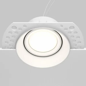 Fashion Maytoni luminaire encastrable Dot blanc rond 11,8 x 9 cm Alu GU10