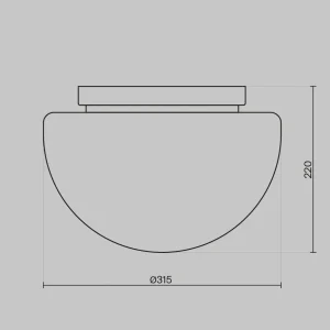 Clearance Maytoni plafonnier Glassy, blanc / or, Ø 31,5 cm, verre