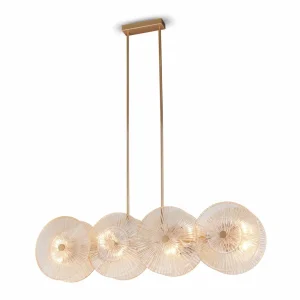 Online Maytoni Suspension Aster, verre, longueur 101 cm, 8 x E14