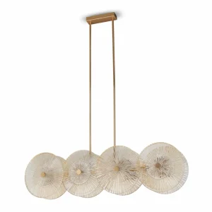 Online Maytoni Suspension Aster, verre, longueur 101 cm, 8 x E14