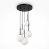 Cheap Maytoni suspension Basic form, noir, Ø 58 cm, 5 lampes à verre