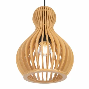 Cheap Maytoni suspension Roots, Ø 20 cm, hauteur 27 cm, beige, bois