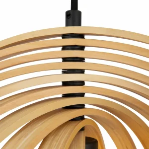 Best Sale Maytoni Suspension Roots, forme sphérique, Ø 43 cm, beige, bois