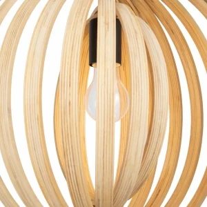 Sale Maytoni Suspension Roots, forme sphérique, Ø 50 cm, beige, bois