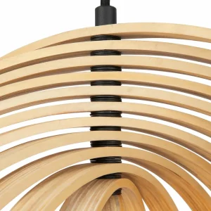 Sale Maytoni Suspension Roots, forme sphérique, Ø 50 cm, beige, bois
