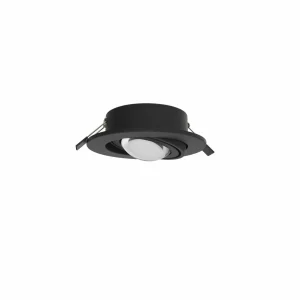 Hot MEGATRON spot encastrable LED Planex Powerlens, 4,8 W, noir