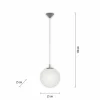 Discount Paul Neuhaus Bolo suspension, abat-jour en verre, Ø 25cm