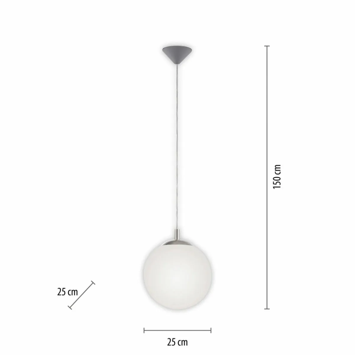 paul_neuhaus_bolo_suspension_abatjour_en_verre__cm_0-1.webp Discount Paul Neuhaus Bolo suspension, abat-jour en verre, Ø 25cm