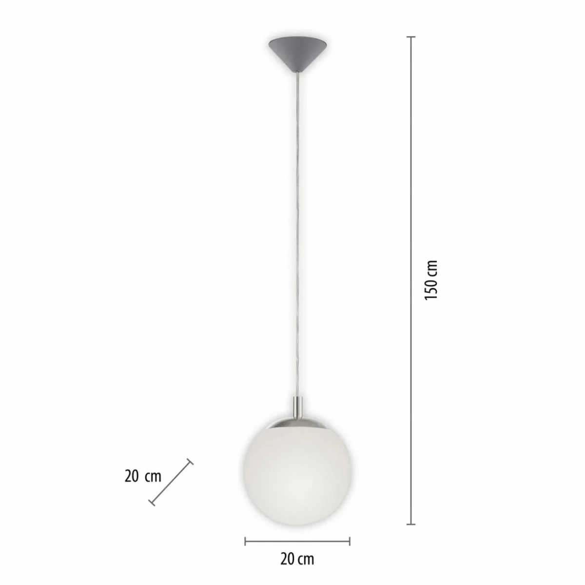 paul_neuhaus_bolo_suspension_abatjour_en_verre__cm_0.webp New Paul Neuhaus Bolo suspension, abat-jour en verre, Ø 20cm