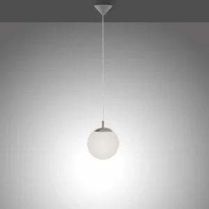 New Paul Neuhaus Bolo suspension, abat-jour en verre, Ø 20cm