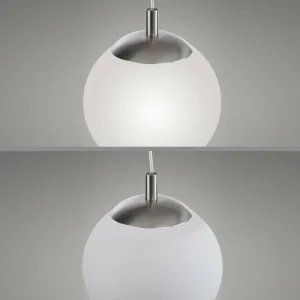 Discount Paul Neuhaus Bolo suspension, abat-jour en verre, Ø 25cm