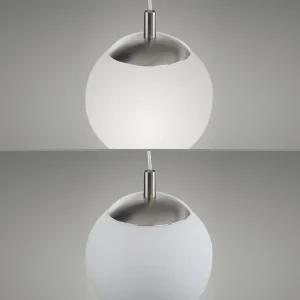 New Paul Neuhaus Bolo suspension, abat-jour en verre, Ø 20cm