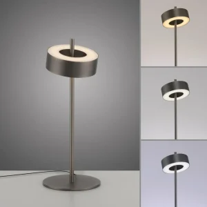 Clearance Q-Smart-Home Paul Neuhaus Lampe à table LED intelligente Q-Rotate marron foncé 40 cm
