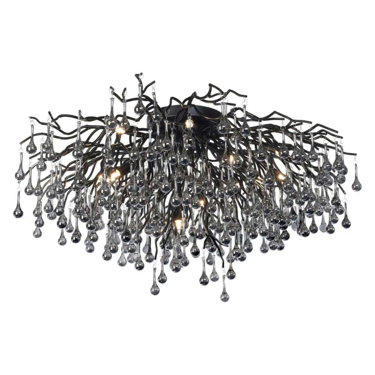 paul_neuhaus_plafonnier_icicle__lampes_noir_1.webp Online Paul Neuhaus plafonnier Icicle, 14 lampes, noir