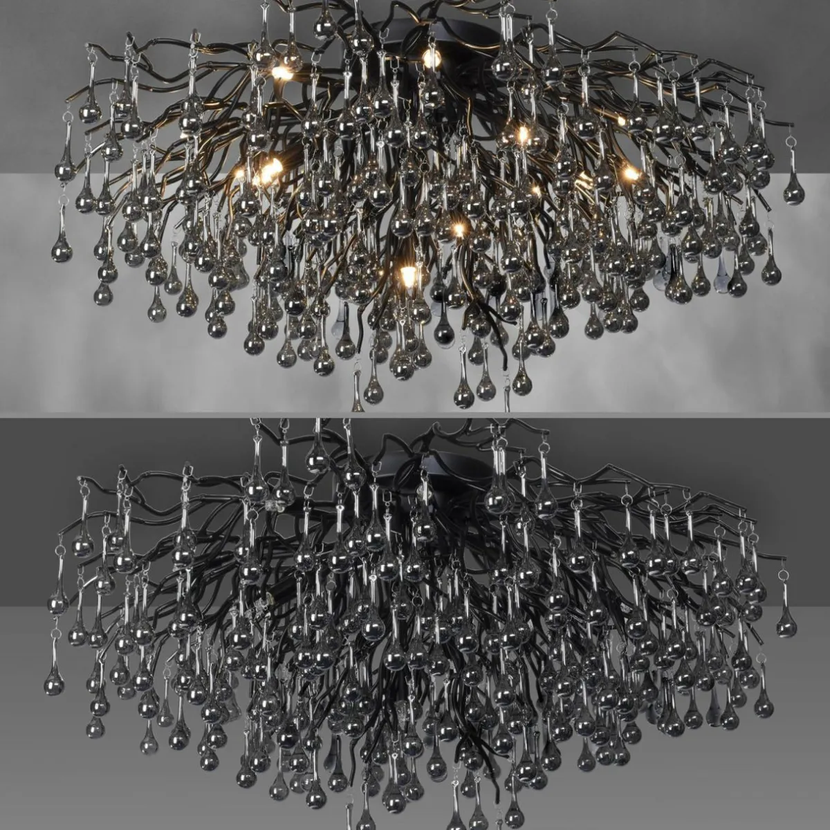 paul_neuhaus_plafonnier_icicle__lampes_noir_4.webp Online Paul Neuhaus plafonnier Icicle, 14 lampes, noir
