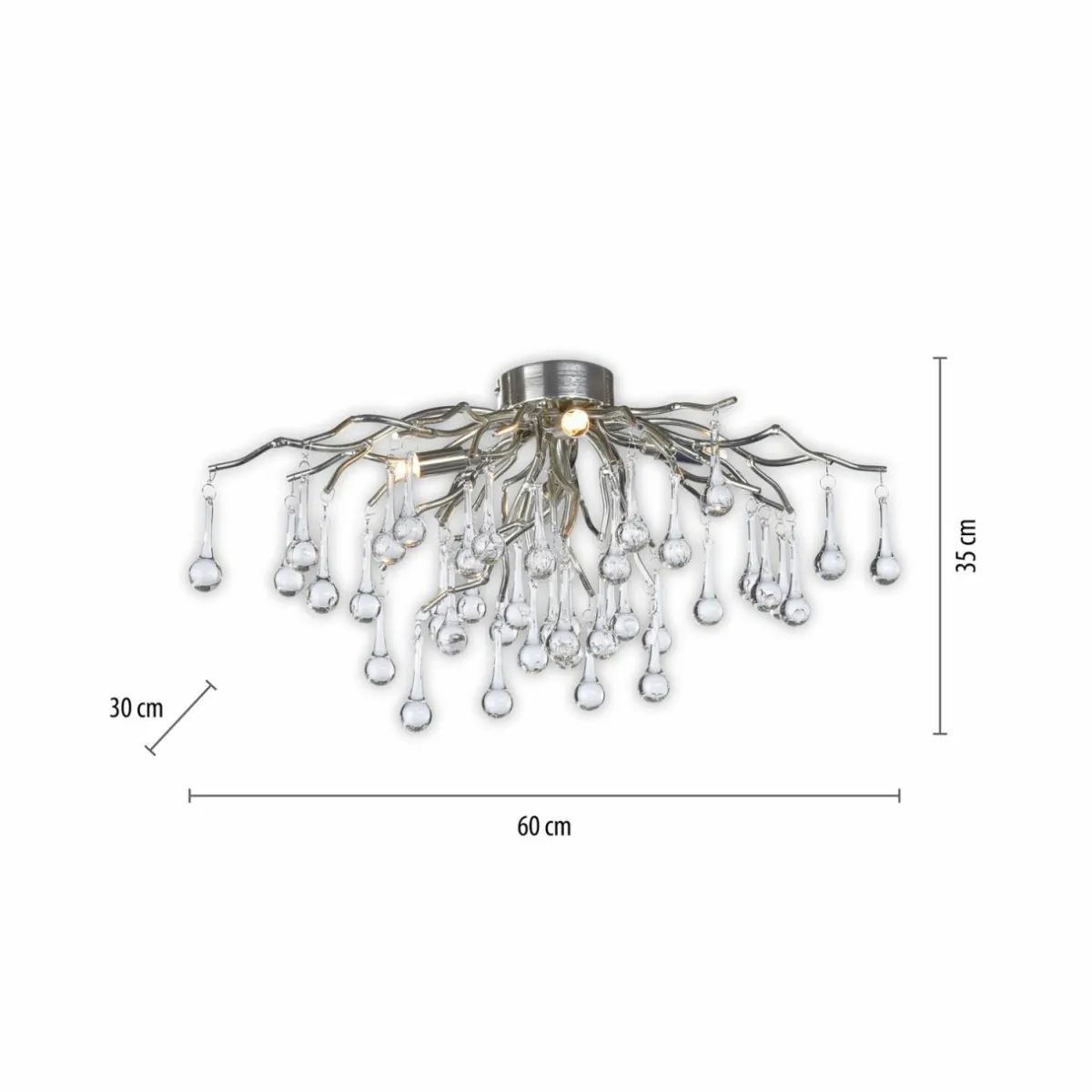 paul_neuhaus_plafonnier_icicle_suspension_en_verre__lampes_argent_2.webp Flash Sale Paul Neuhaus plafonnier Icicle, suspension en verre, 4 lampes, argenté