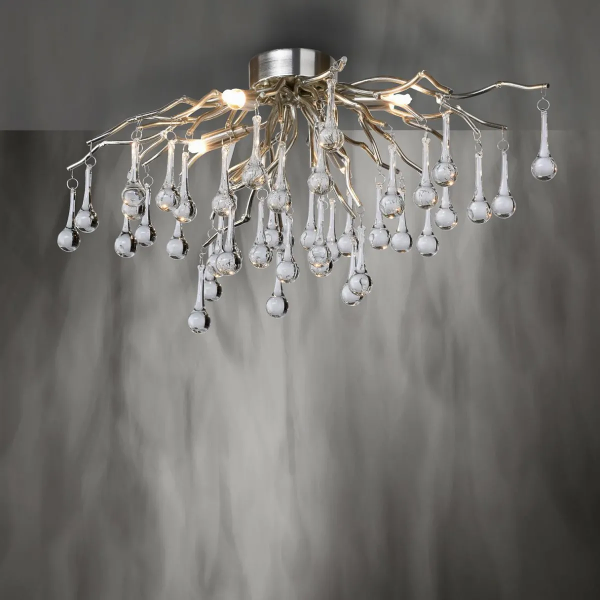 paul_neuhaus_plafonnier_icicle_suspension_en_verre__lampes_argent_3.webp Flash Sale Paul Neuhaus plafonnier Icicle, suspension en verre, 4 lampes, argenté