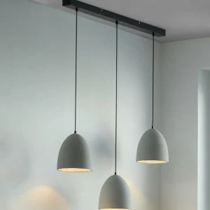 Fashion Paul Neuhaus Suspension Eton, 3.flg., 100 cm, béton, G9