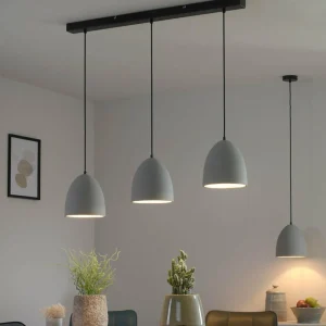 Best Sale Paul Neuhaus Suspension Eton, gris, béton, Ø 21 cm, G9