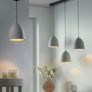 Best Sale Paul Neuhaus Suspension Eton, gris, béton, Ø 21 cm, G9