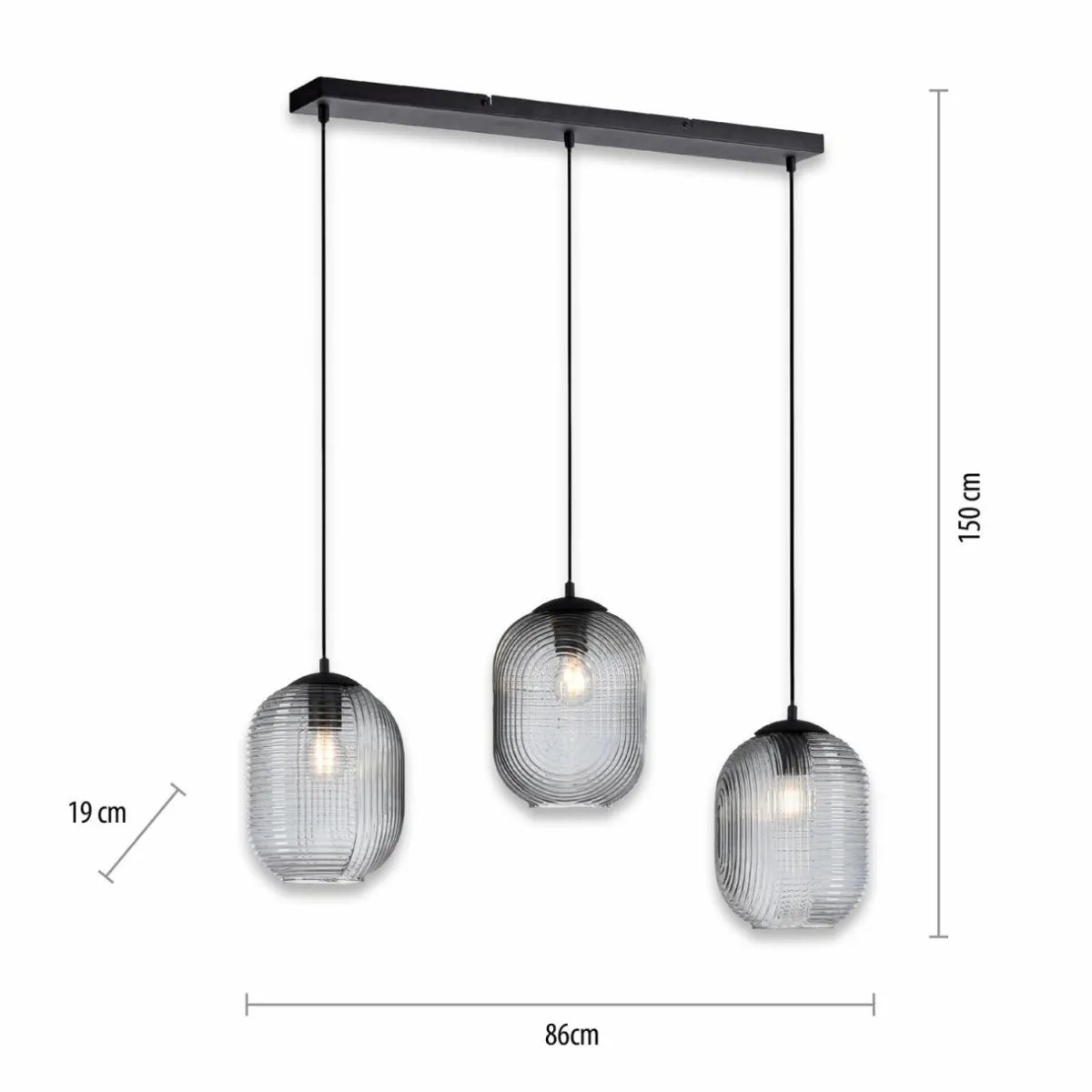 paul_neuhaus_suspension_shitake_gris_fum_verre__cm_e_4.webp Online Paul Neuhaus Suspension Shitake, gris fumé, verre, 86 cm, E27