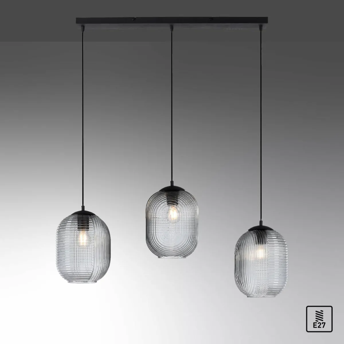 paul_neuhaus_suspension_shitake_gris_fum_verre__cm_e_6.webp Online Paul Neuhaus Suspension Shitake, gris fumé, verre, 86 cm, E27