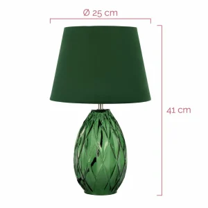 Cheap Pauleen Crystal Velvet lampe à poser, socle verre