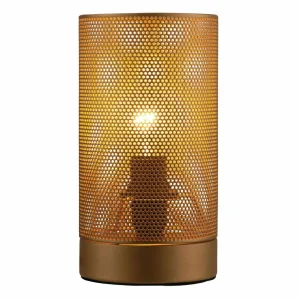 Best Sale Pauleen Mesh lampe à poser dorée