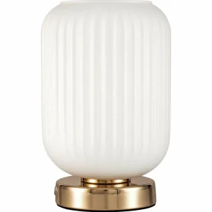 Clearance Pauleen Noble Purity lampe à poser, verre blanc