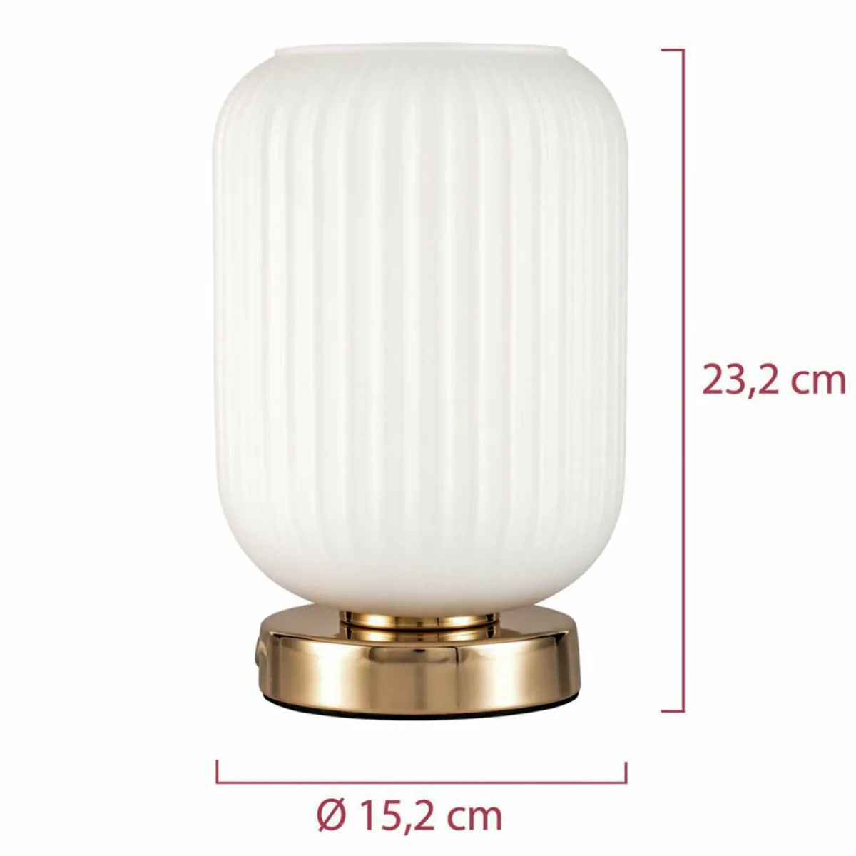 pauleen_noble_purity_lampe__poser_verre_blanc_3.webp Clearance Pauleen Noble Purity lampe à poser, verre blanc