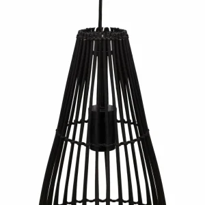 Clearance Pauleen Timber Love suspension en rotin, noire