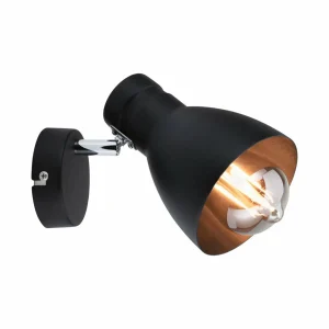 New Paulmann Davy applique noire à 1 lampe